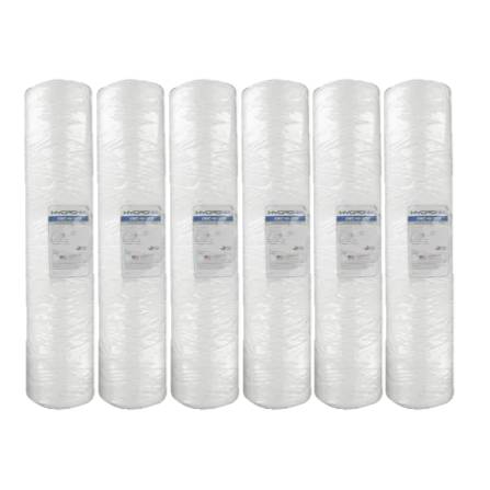 Hydronix SWC-45-2030 20" x 4.5" String Filter - 30 Micron - 6-Pack