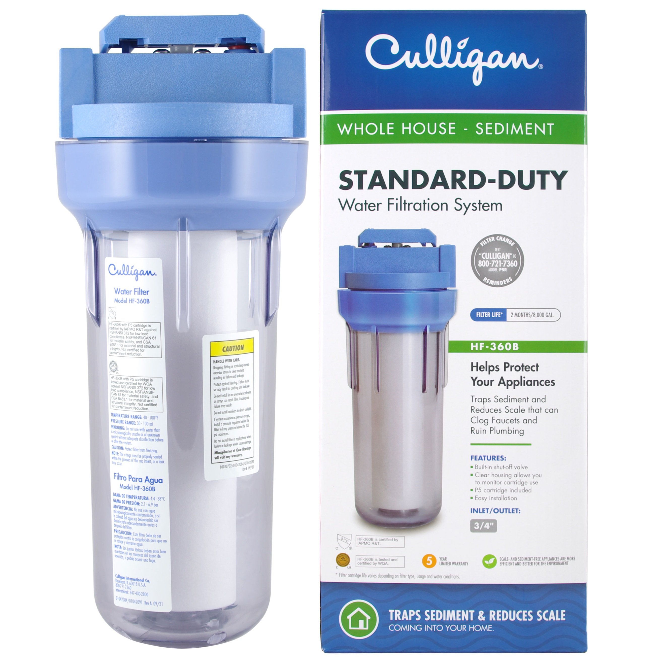 Culligan HF-360 Whole House Water Filter Kit