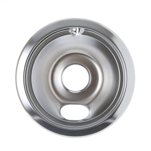 GE JBP26WY7 replacement part - GE WB31T10010 6 Inch Chrome Burner Bowl - El